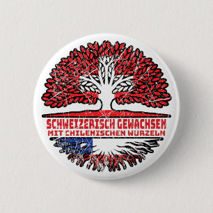 Chile Chilenisch Schweizer Schweiz Baum Wurzel Button