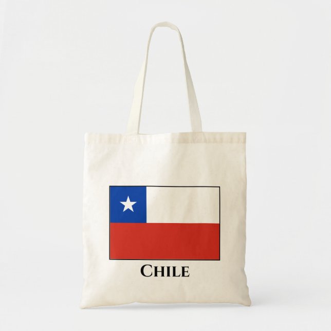 Chile (chilenische Flagge) Tragetasche (Vorne)