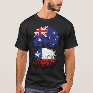 Chile Chiles australische Tree Roots Flag T-Shirt