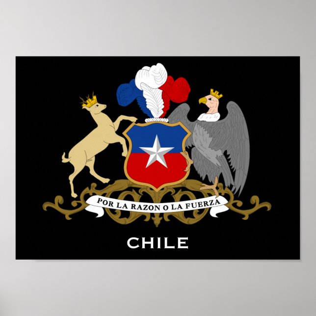 Chile* Coat of Arms Poster (Vorne)