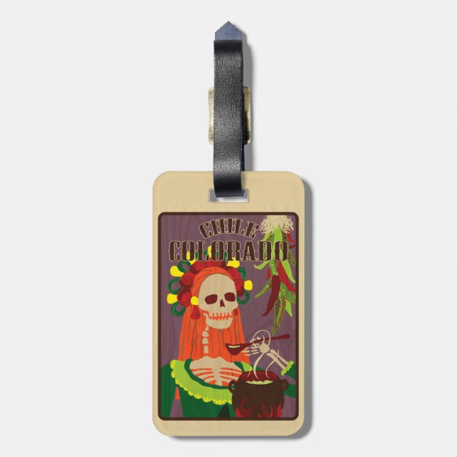 Chile colorado gepäckanhänger (Rückseite vertikal)