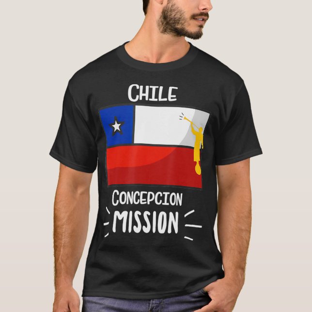 Chile Concepcion Mormon LDS Mission Missionary T-Shirt (Vorderseite)