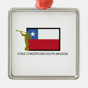 Chile-Concepciónsüdauftrag LDS CTR Silbernes Ornament