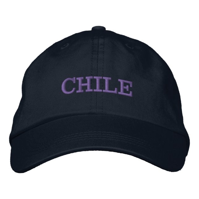 Chile Embroidered Baseball Hat Bestickte Baseballkappe (Vorderseite)