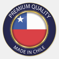 Chile-Fahne, schlichte chilenische Farben, Siegel