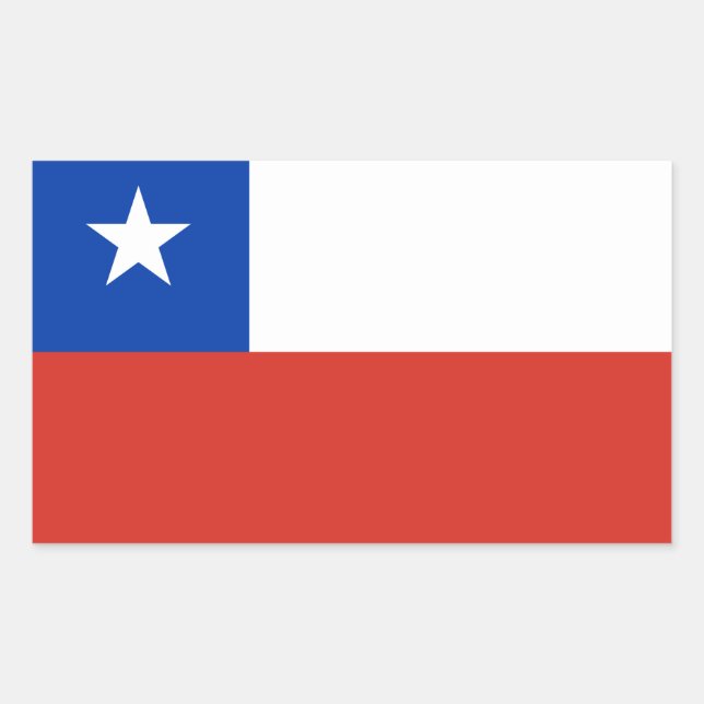 Chile-Flag-Aufkleber Rechteckiger Aufkleber (Vorderseite)