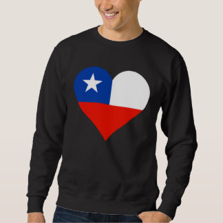 Chile Flag Heart Chile  Love Chile Sweatshirt