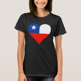 Chile Flag Heart Chile  Love Chile T-Shirt