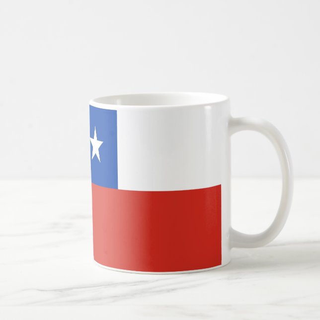 Chile Flag Keramik Tasse (Rechts)
