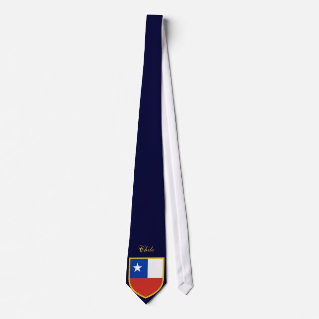 Chile Flag Personalisierte Krawatte (Vorderseite)