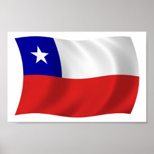 Chile-Flag-Poster drucken Poster