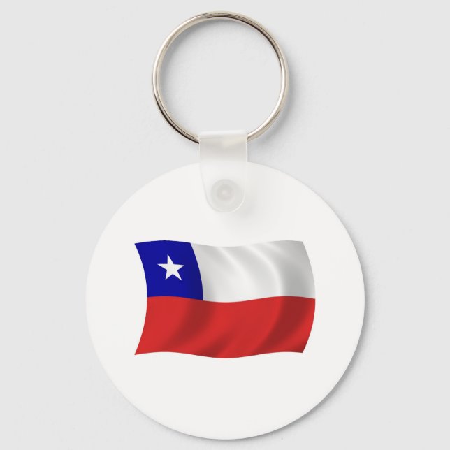 Chile Flag Schlüsselanhänger (Vorderseite)
