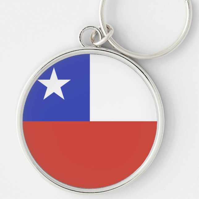 Chile-Flag-Symbol Schlüsselanhänger (Vorne)