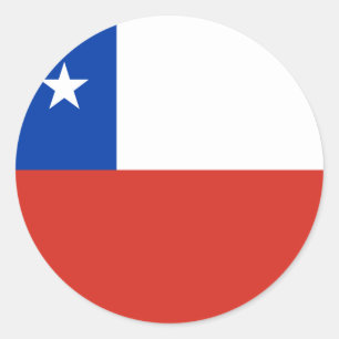 Chile-Flagge Runder Aufkleber
