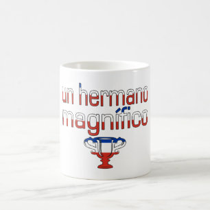 Chile-Flaggen-Farben UNO Hermano Magnífico Kaffeetasse