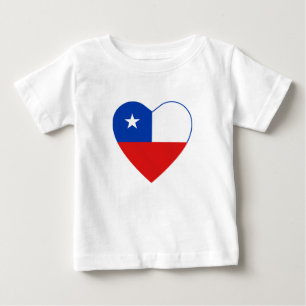 Chile-Flaggen-Herz-T - Shirt