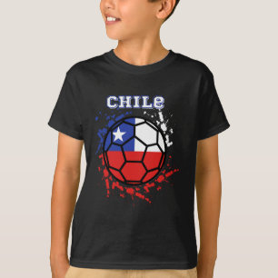 Chile Fußball Chilenische Flagge Futbol Fan Trikot T-Shirt