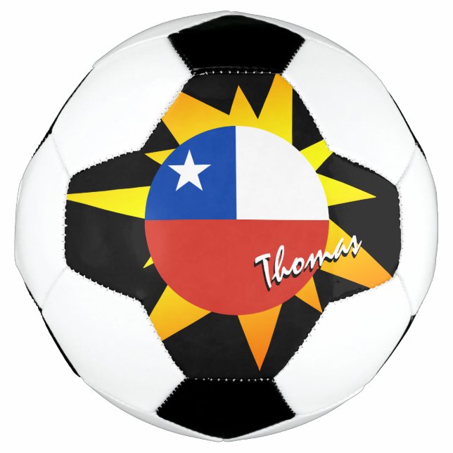 Chile Fußball und chilenische Flagge / BANG (Vorderseite)