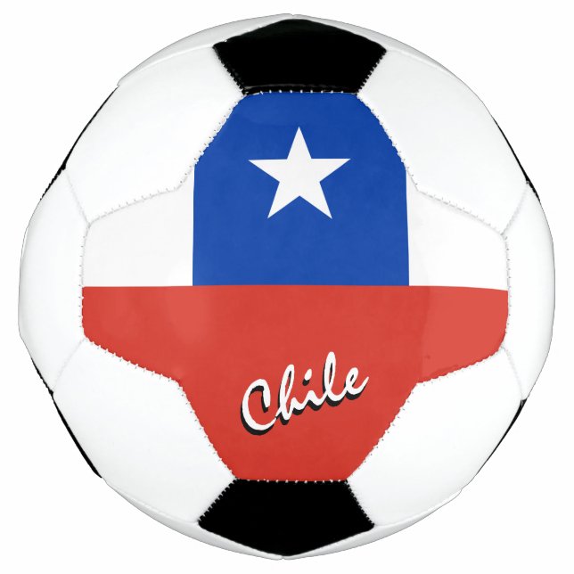 Chile-, Fußball- und chilenische Flagge / Sport Fußball (Vorderseite)