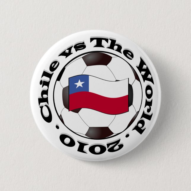 Chile gegen die Welt Button (Vorderseite)