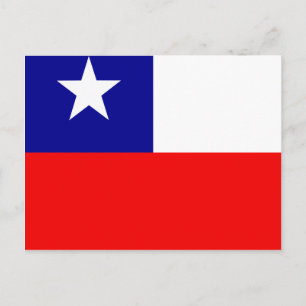 Chile Hochwertige Flagge Postkarte