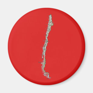 Chile-Karten-Magnet Magnet