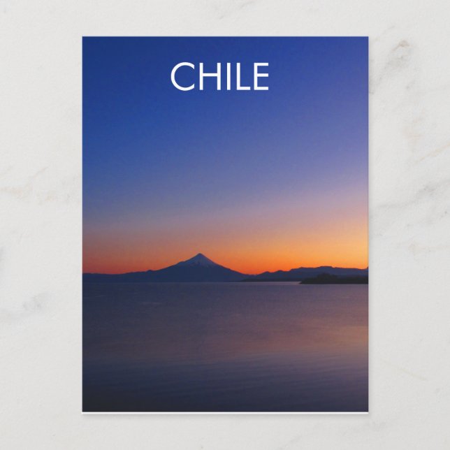 Chile Lake District Sunrise Postcard Postkarte (Vorderseite)