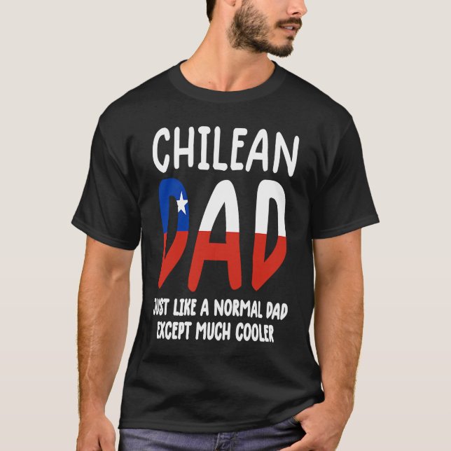 Chile  men Chile flag  mens Chile Chilean dad T-Shirt (Vorderseite)