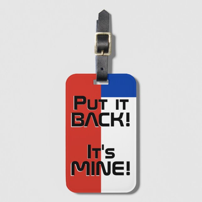 Chile National Flag Funny Patriotic Gepäckanhänger (Vorderseite Vertikal)