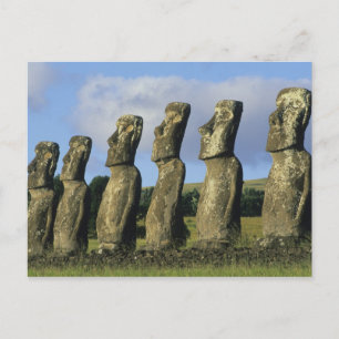 Chile, Osterinsel, Rapa Nui, Ahu Akivi Postkarte