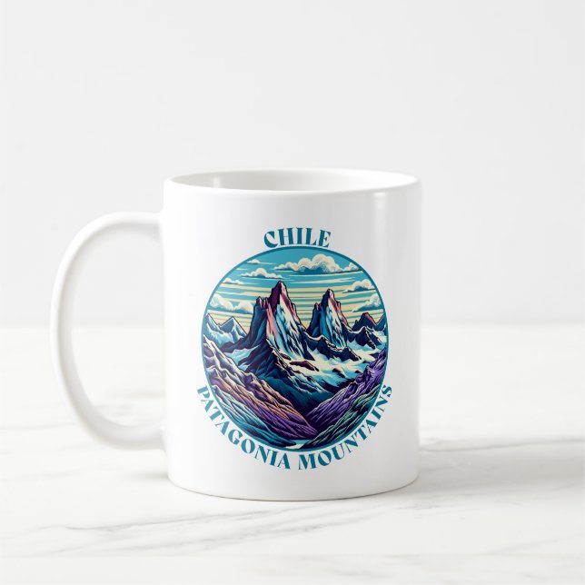 Chile Patagonia Mountains Kaffeetasse (Links)