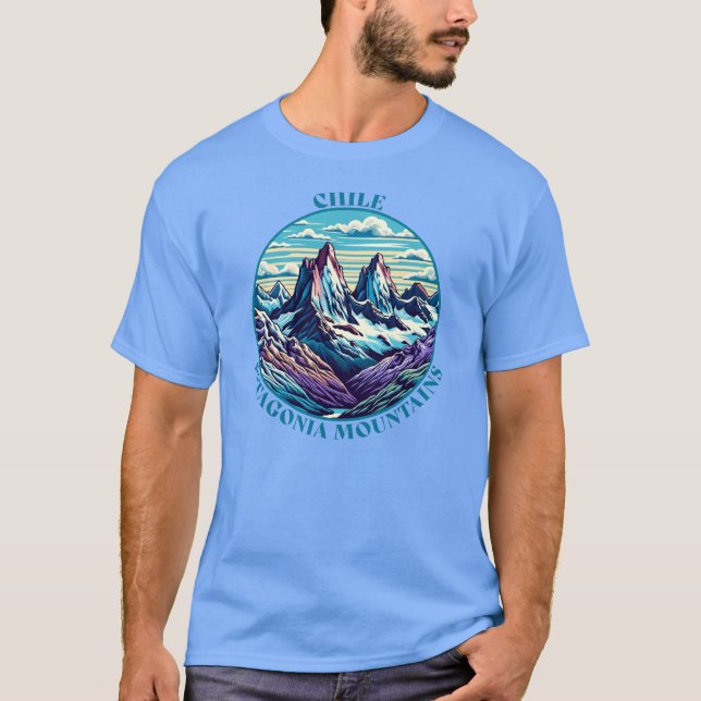 Chile Patagonia Mountains T-Shirt (Vorderseite)