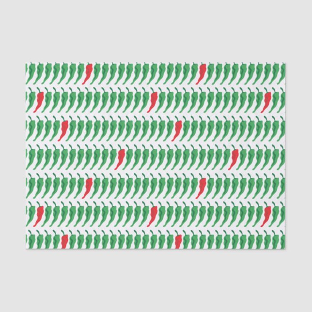 Chile Pepper Pattern Seidenpapier (Vorderseite)