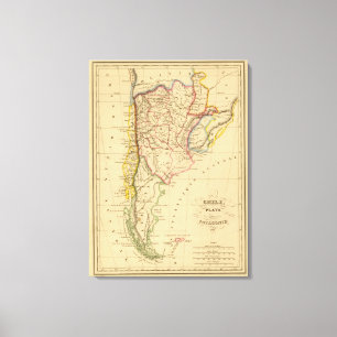 Chile, Plata und Patagonien Leinwanddruck