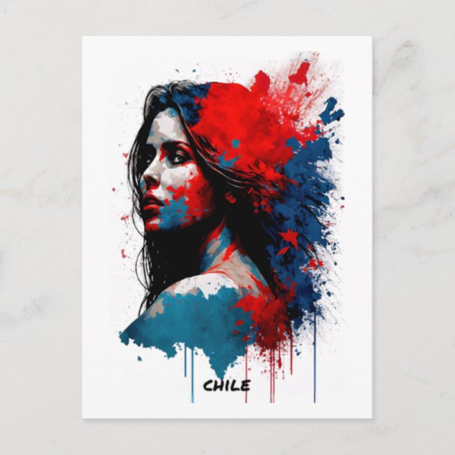 Chile Postcard - Portrait - Welt der Frauen Postkarte (Vorderseite)
