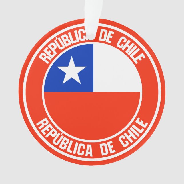 Chile-RundEmblem Ornament (Vorderseite)