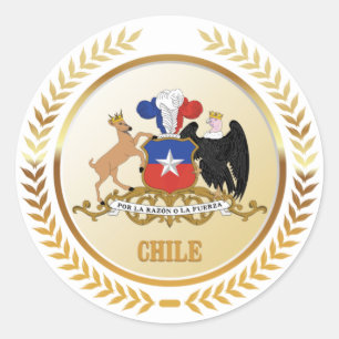 Chile Runder Aufkleber