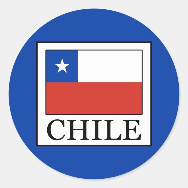 Chile Runder Aufkleber (Vorderseite)