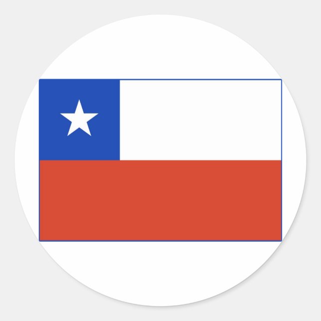 Chile Runder Aufkleber (Vorderseite)