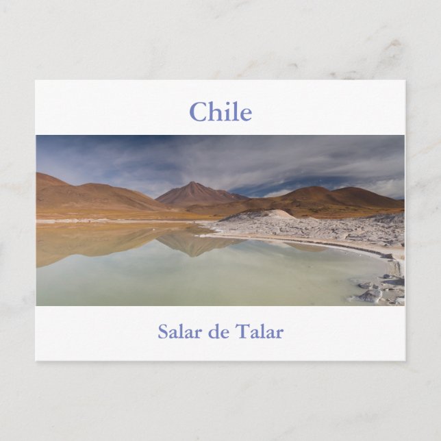 Chile - Salar de Talar Salzflach Postkarte (Vorderseite)