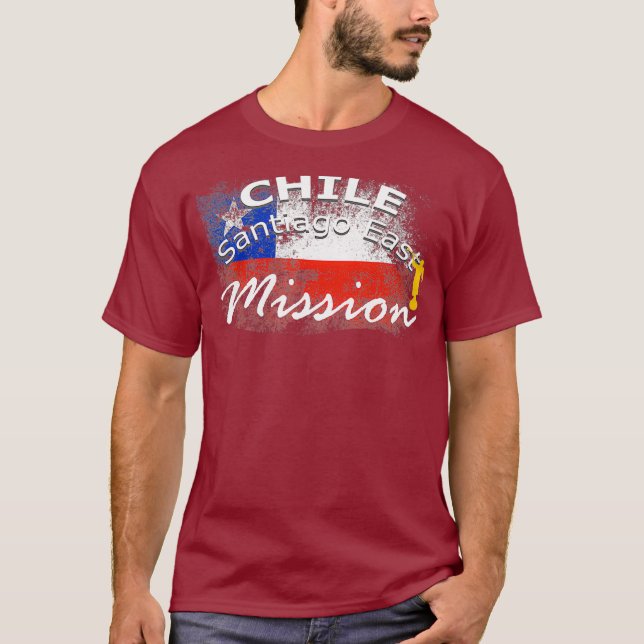 Chile Santiago East Mormon LDS Mission Geschenk T-Shirt (Vorderseite)