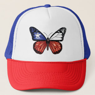 Chile Schmetterling Monarque Flagge Truckerkappe