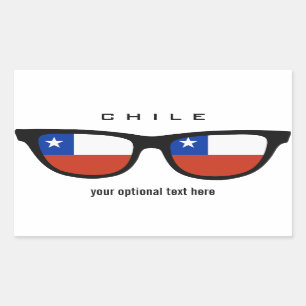 Chile Shades Zollaufkleber Rechteckiger Aufkleber