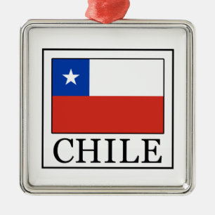 Chile Silbernes Ornament