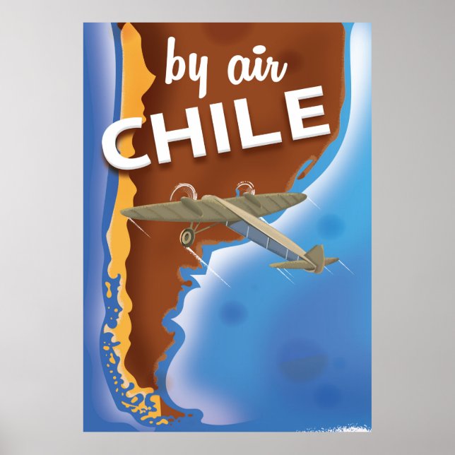 Chile Vintage Travel Poster (Vorne)