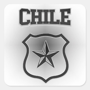 Chile-Wappen Quadratischer Aufkleber