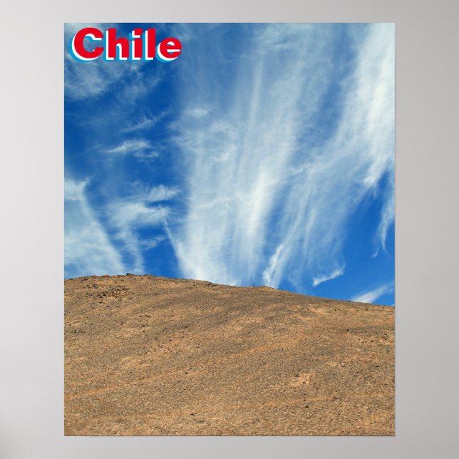 Chile Wolken Poster (Vorne)