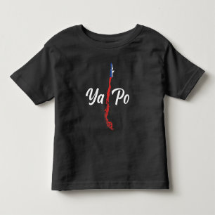 Chile Ya Po Südamerika Karte Chilenische Flagge Kleinkind T-shirt