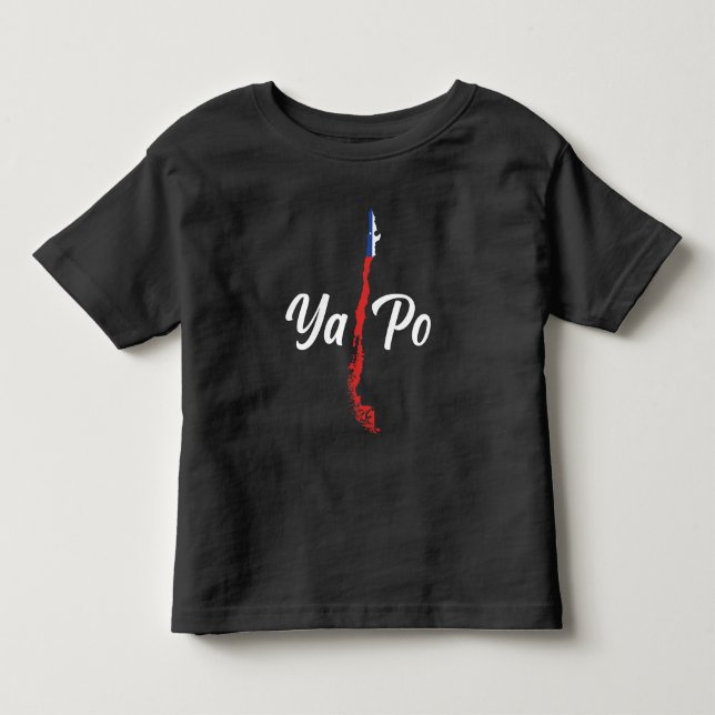 Chile Ya Po Südamerika Karte Chilenische Flagge Kleinkind T-shirt (Vorderseite)
