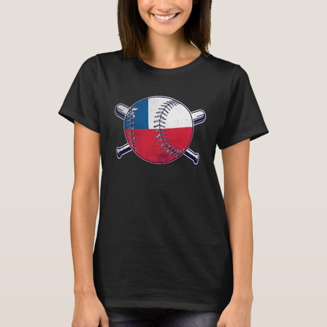 Chilean Baseball Sport Chile Baseball Team T-Shirt (Vorderseite)